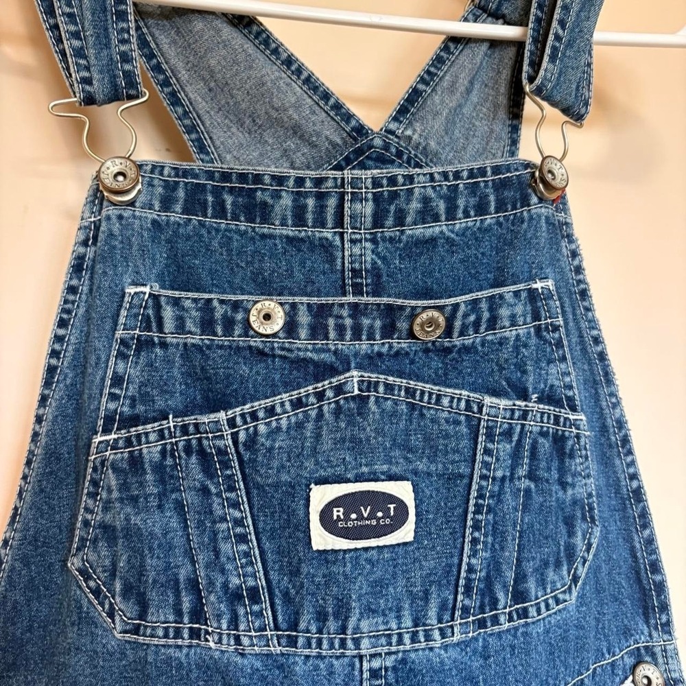 Vintage RVT Clothing Co. blue denim overalls - Picture 2 of 8
